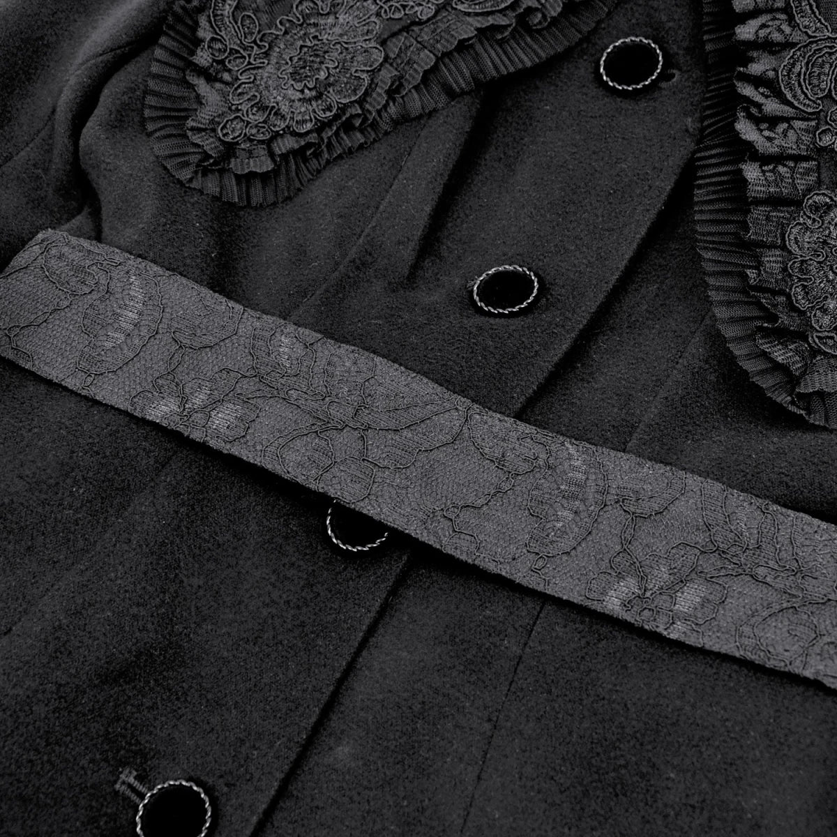 Abrigo  de Botonadura Frontal y Gran Cuello - Image 10