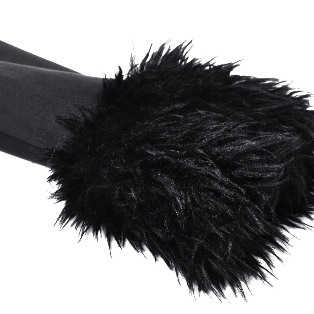 Abrigo Largo con Cuello de Pelo y Lazada Trasera - Image 11