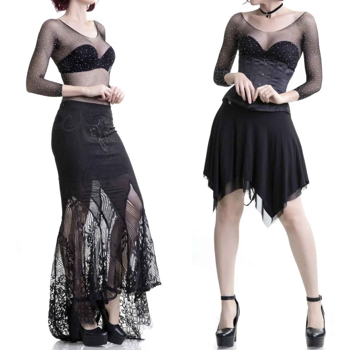 Body de Rejilla con Brillantes - Image 2