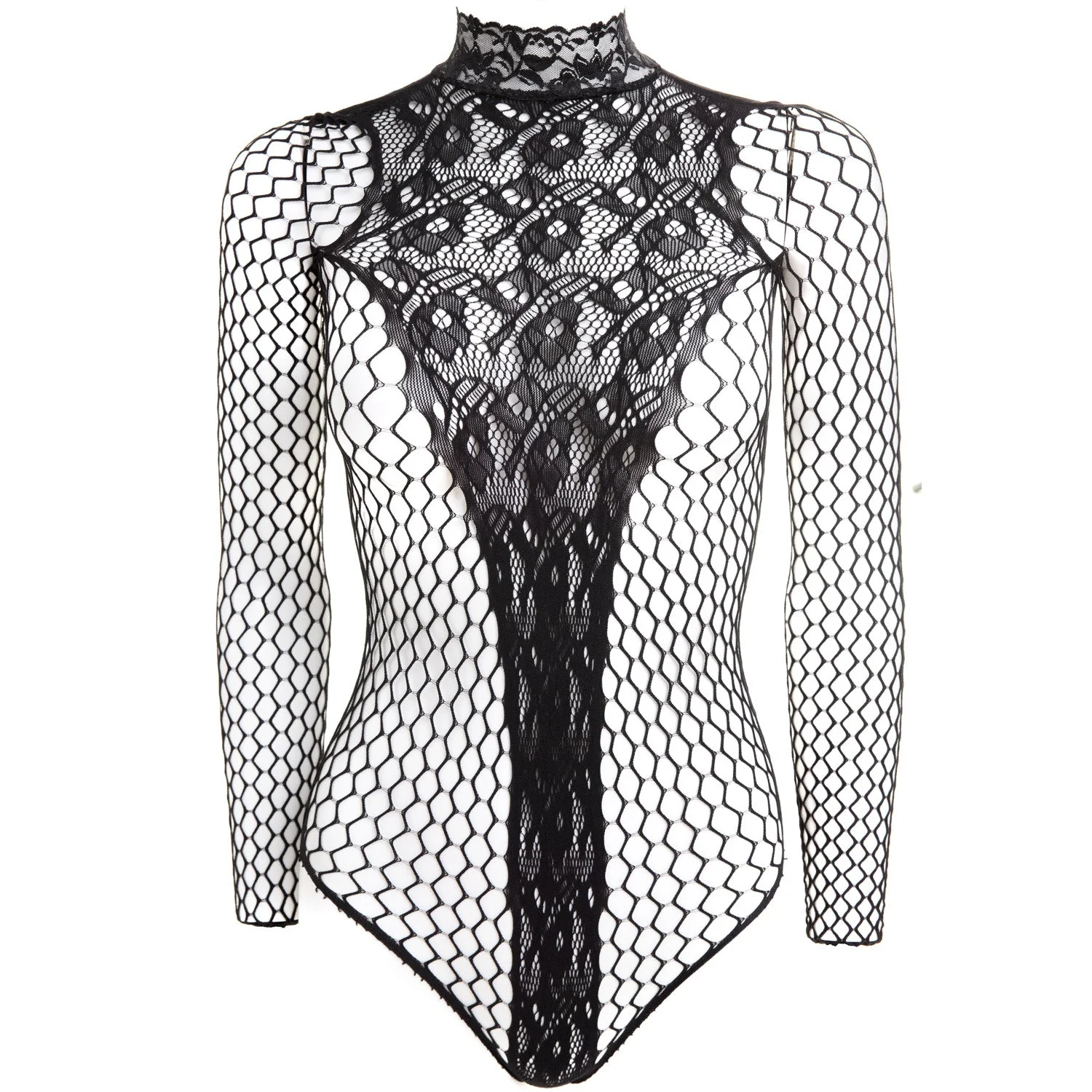 Body de Rejilla con Flores - Image 6