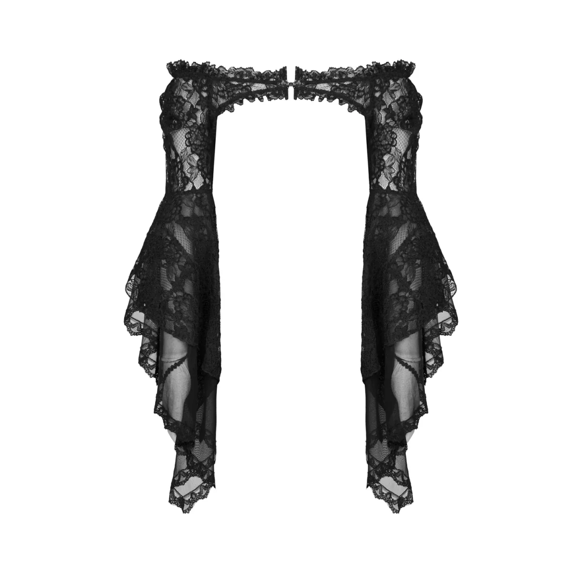 Bolero de Encaje Floral con Mangas Acampanadas - Image 8