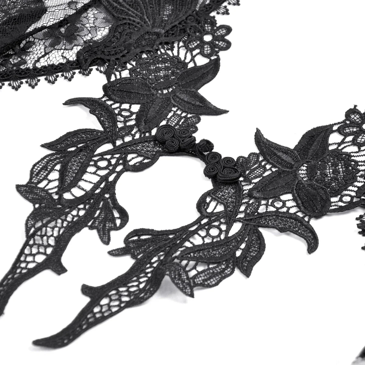 Bolero de Encaje Negro con Mangas Acampanadas - Image 11