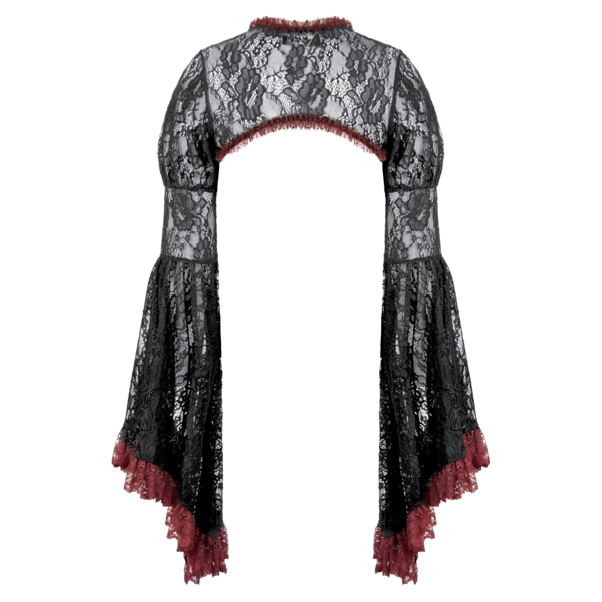 Bolero Encaje Negro Manga Larga Campana | Gótico Dark - Image 10