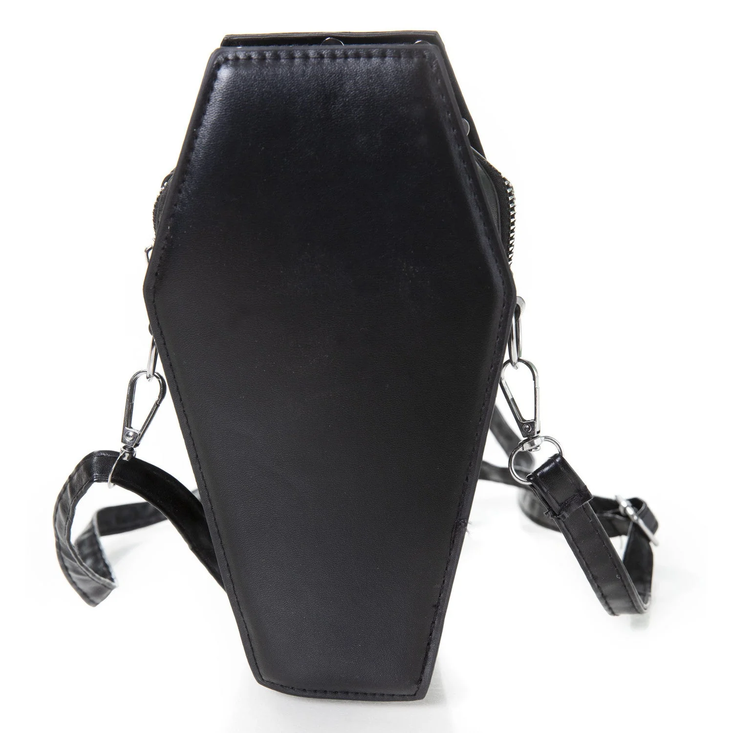 Bolso Forma de Ataúd con Rosa y Tachuelas - Image 3