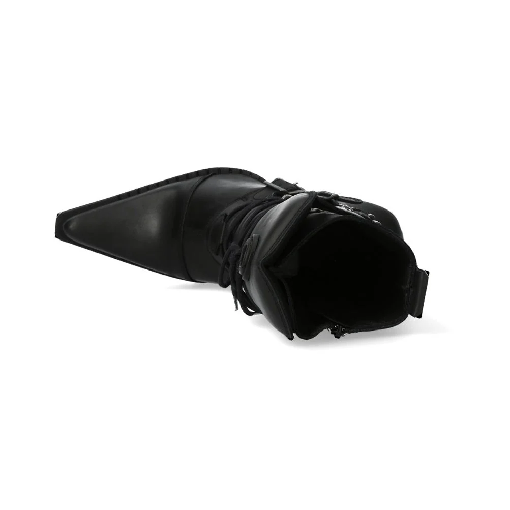 Bota Tacón Plataforma Punk Hebillas - Image 8
