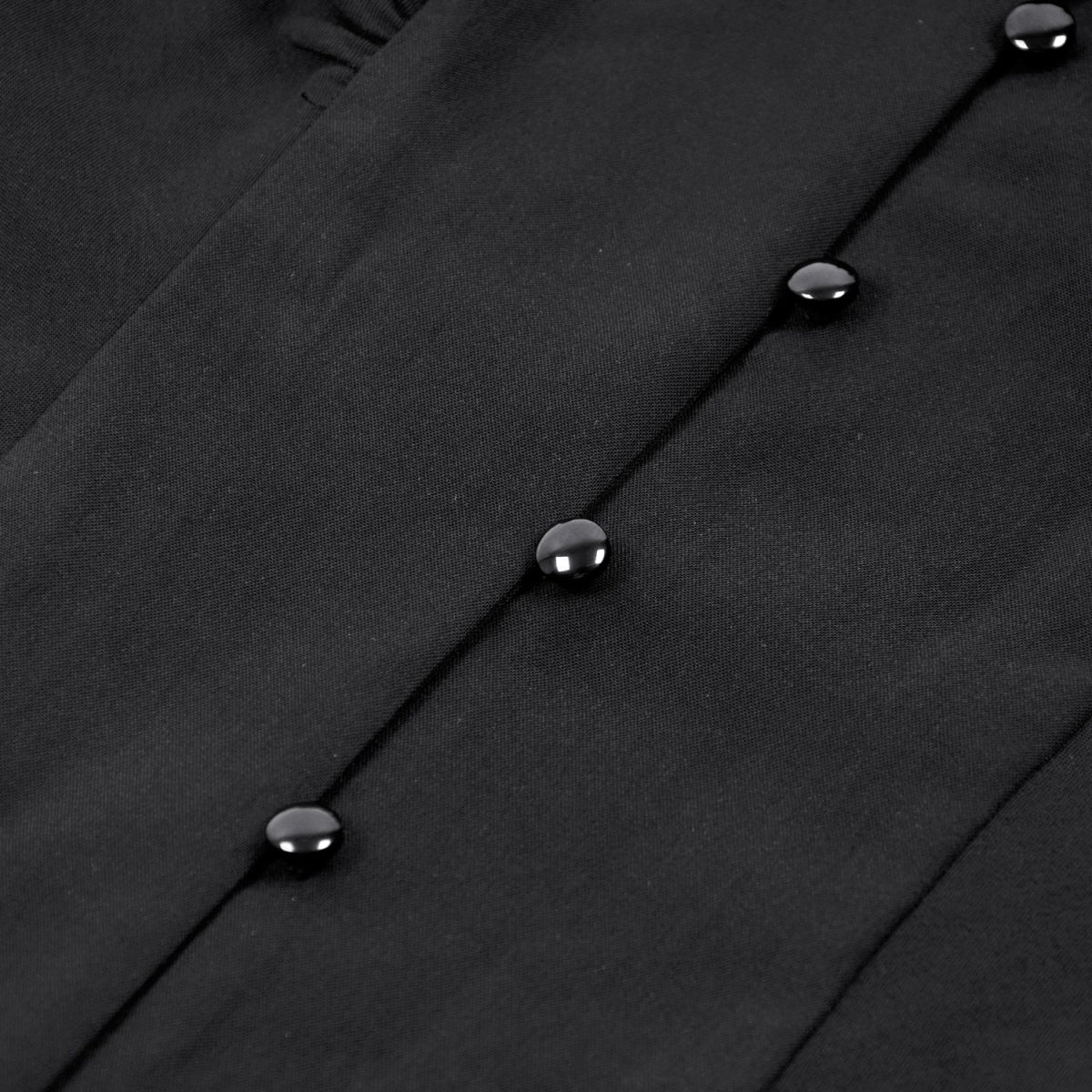 Blusa Gótica Negra Volantes | Mangas Abullonadas - Image 11