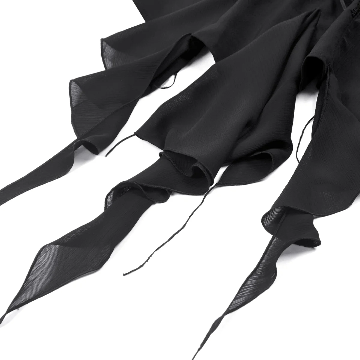 Blusa Gótica Negra Volantes | Mangas Abullonadas - Image 15