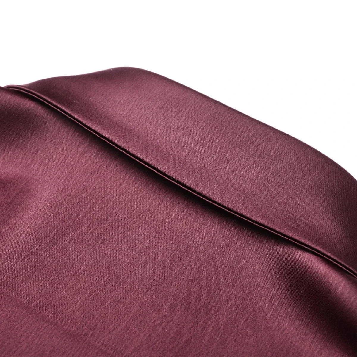 Camisa Burdeos de Satén con Volantes y Lazadas - Image 11