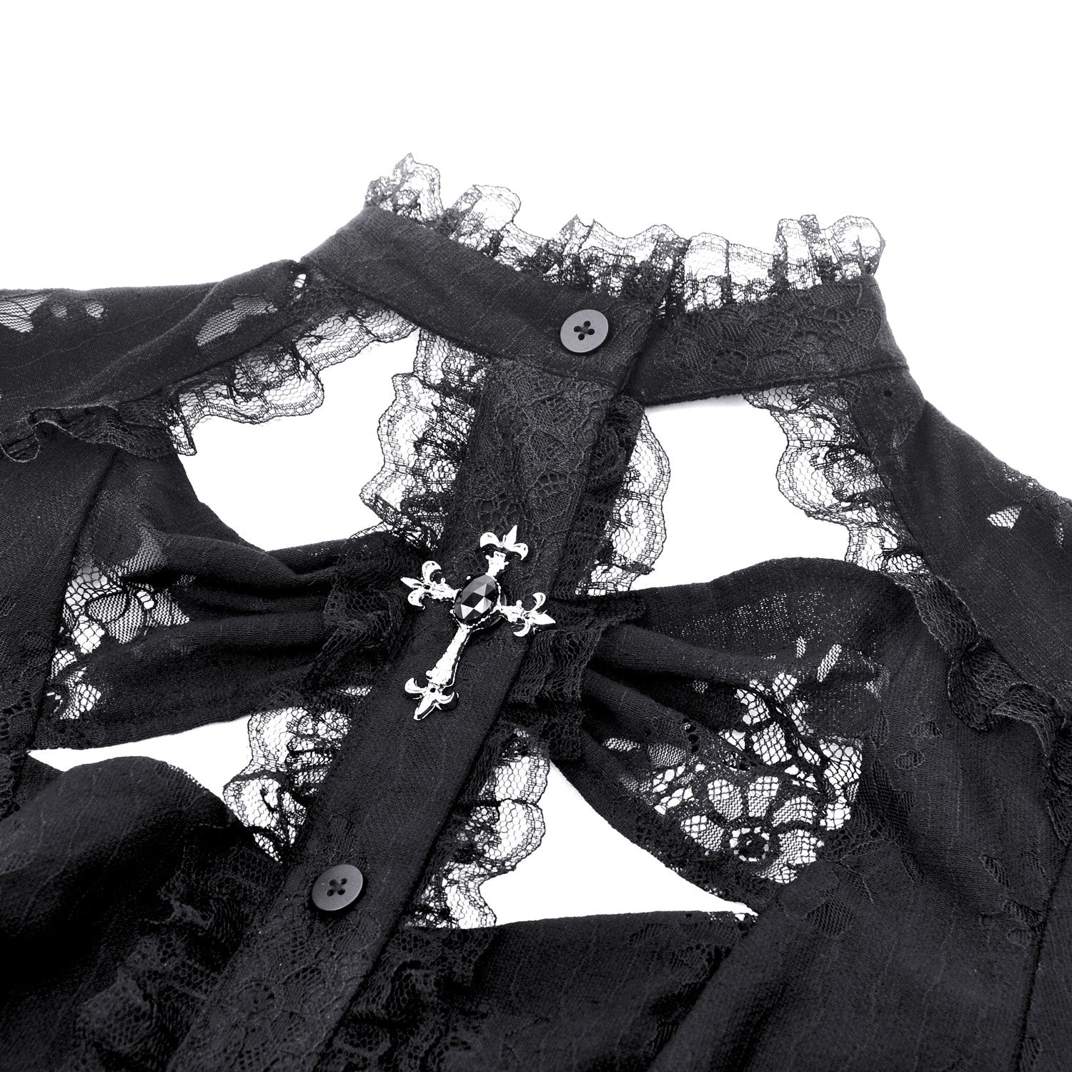 Camisa de Encaje con Cruz - Image 7