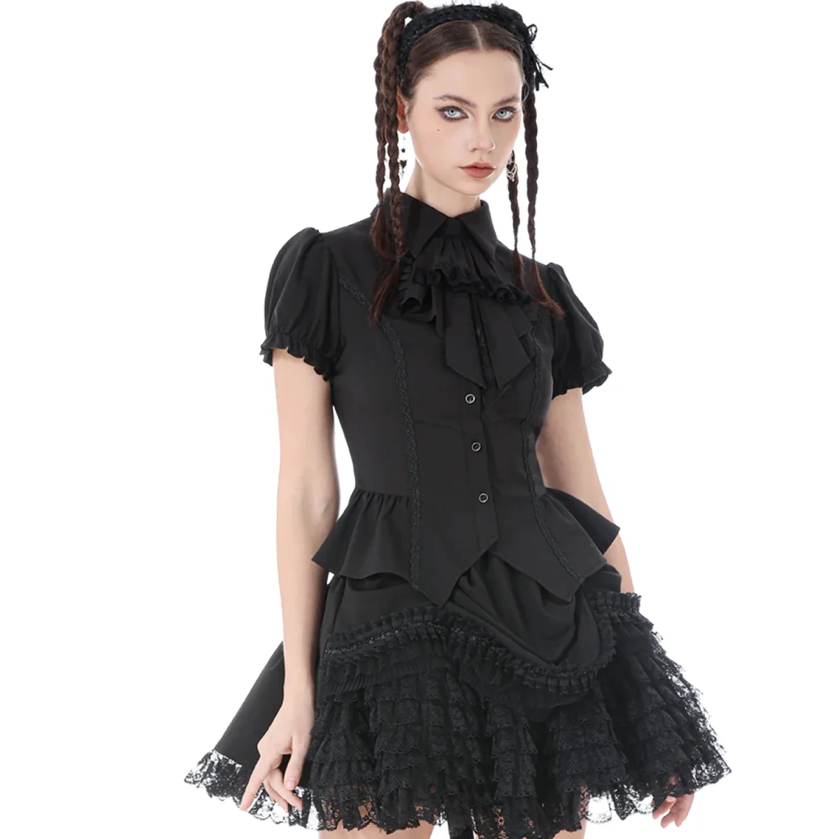 Camisa de Manga Corta con Chorreras - Image 15