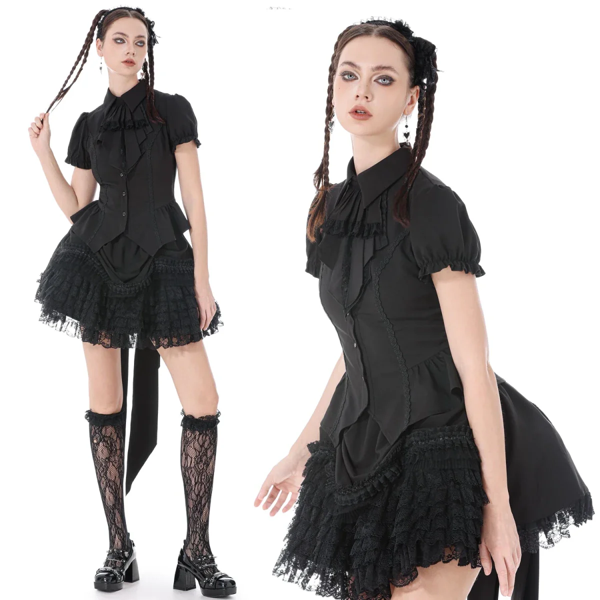 Camisa de Manga Corta con Chorreras - Image 6