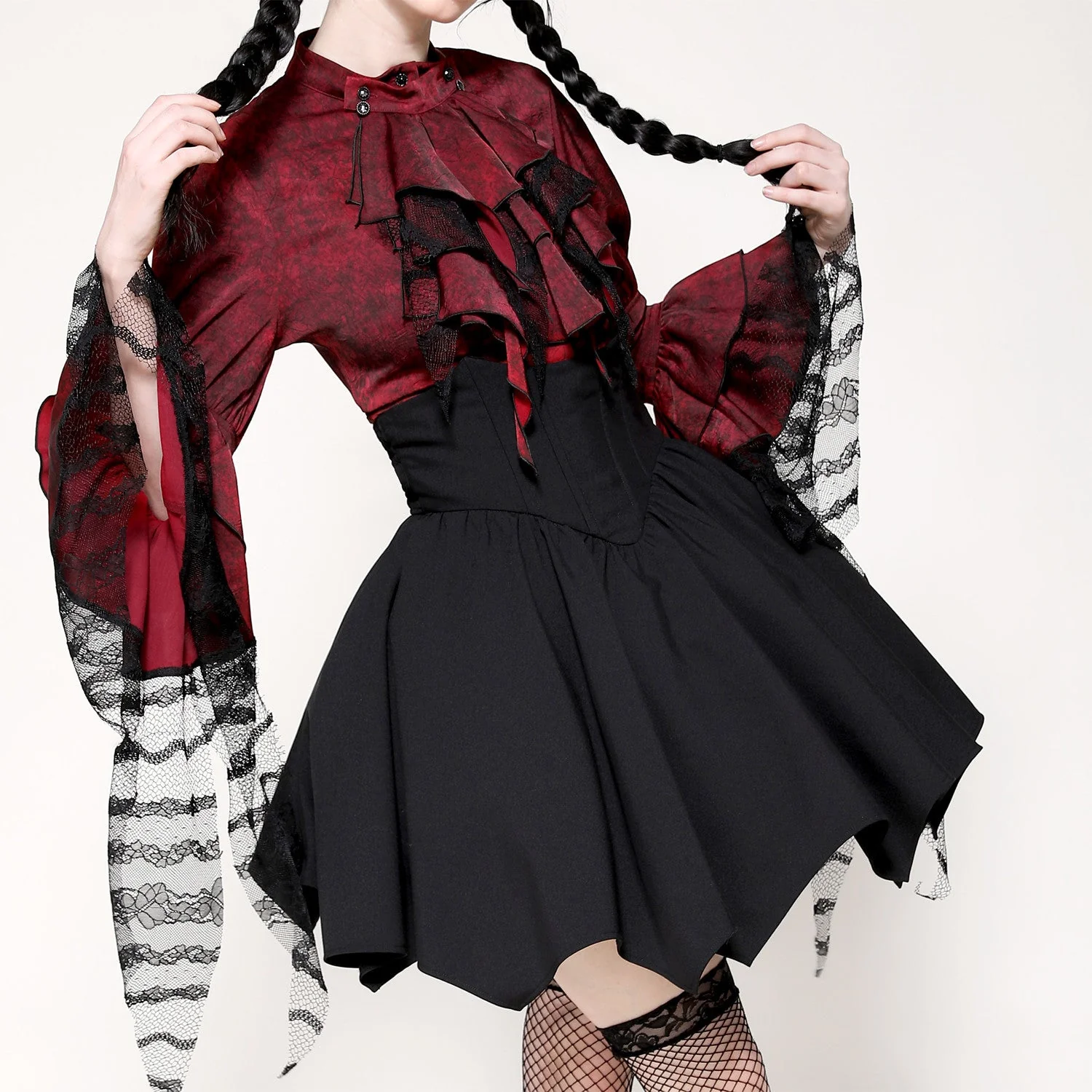 Camisa Roja Victoriana - Image 3