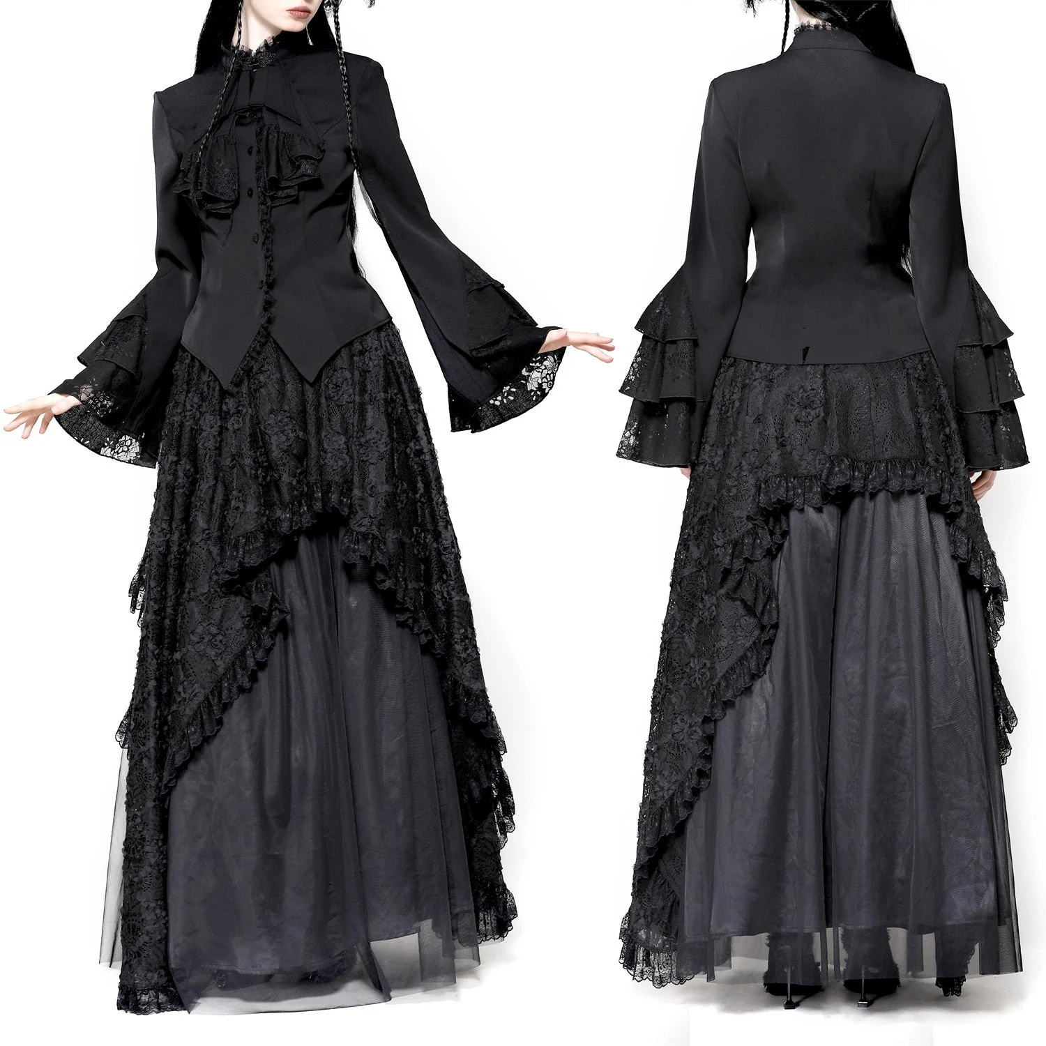 Camisa Victoriana Negra - Image 2