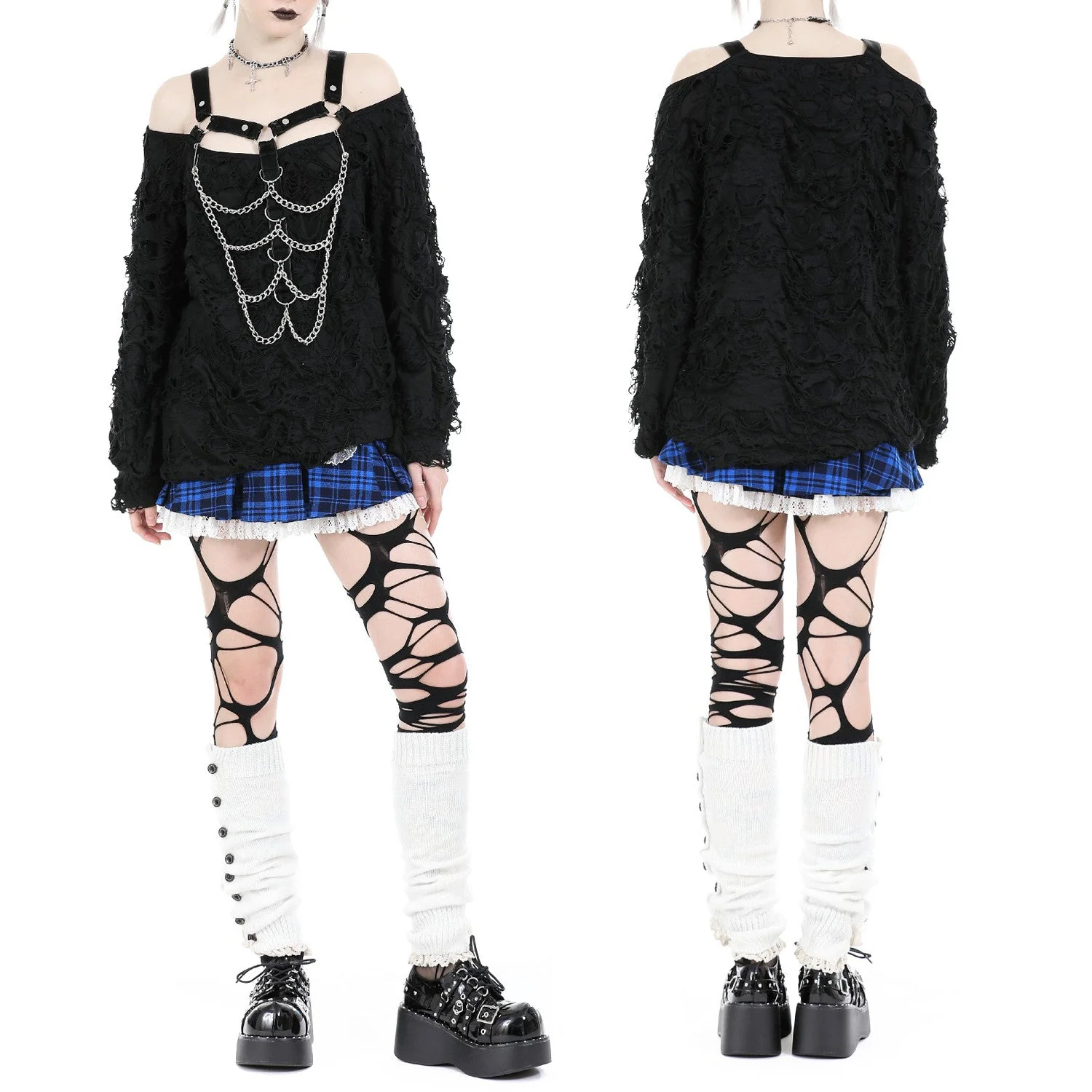 Camiseta Ancha con Cadenas - Image 2