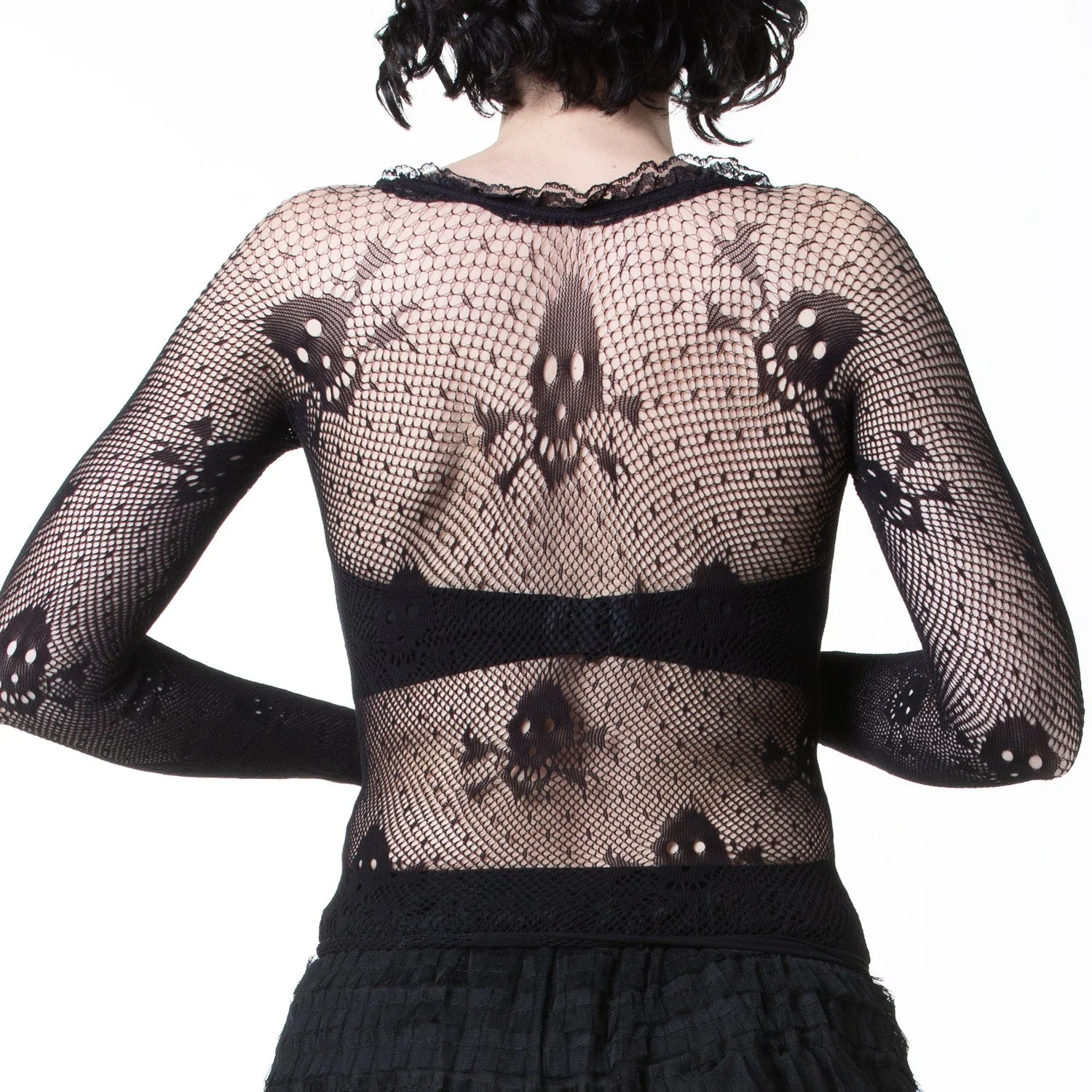 Camiseta de Rejilla con Calaveras - Image 5