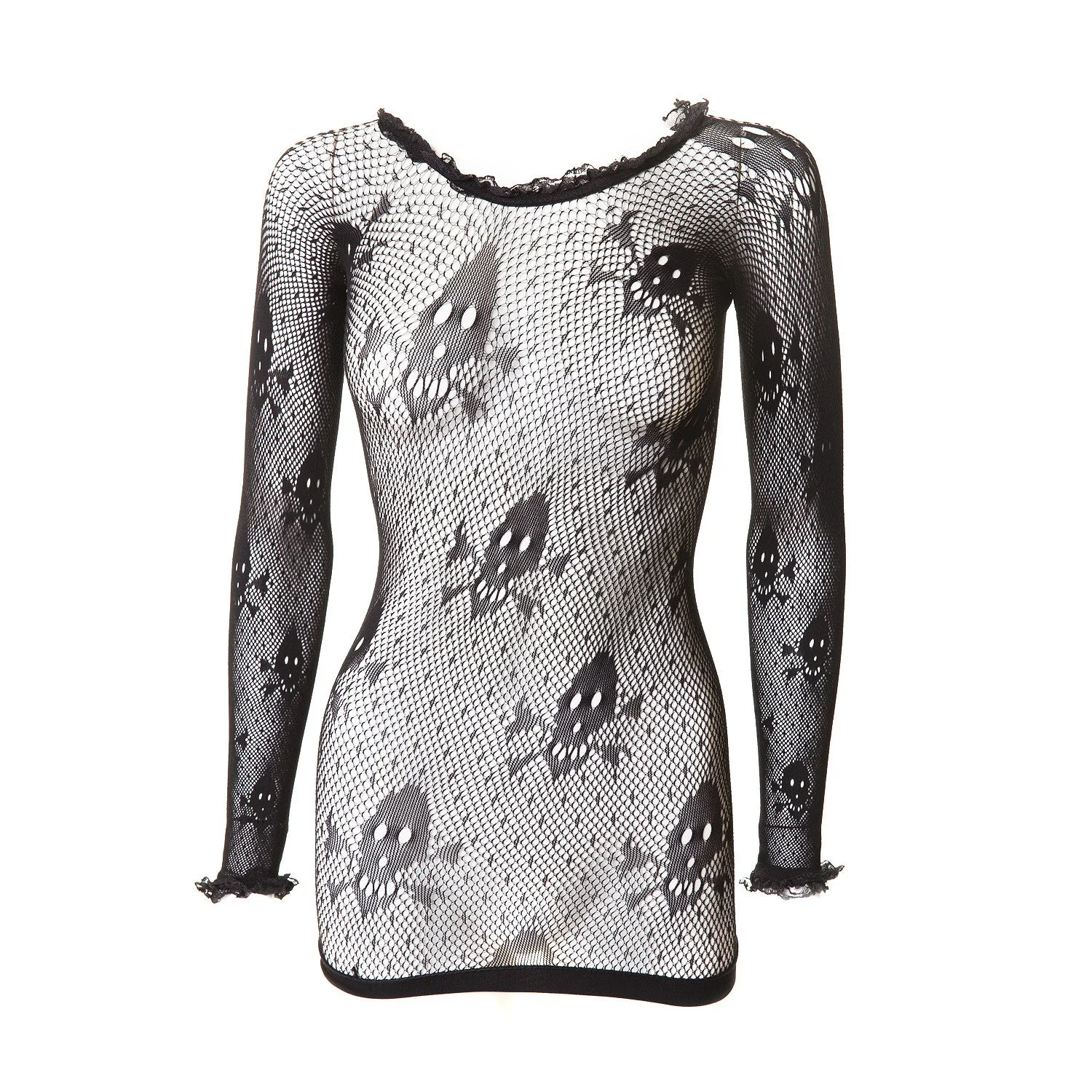 Camiseta de Rejilla con Calaveras - Image 6