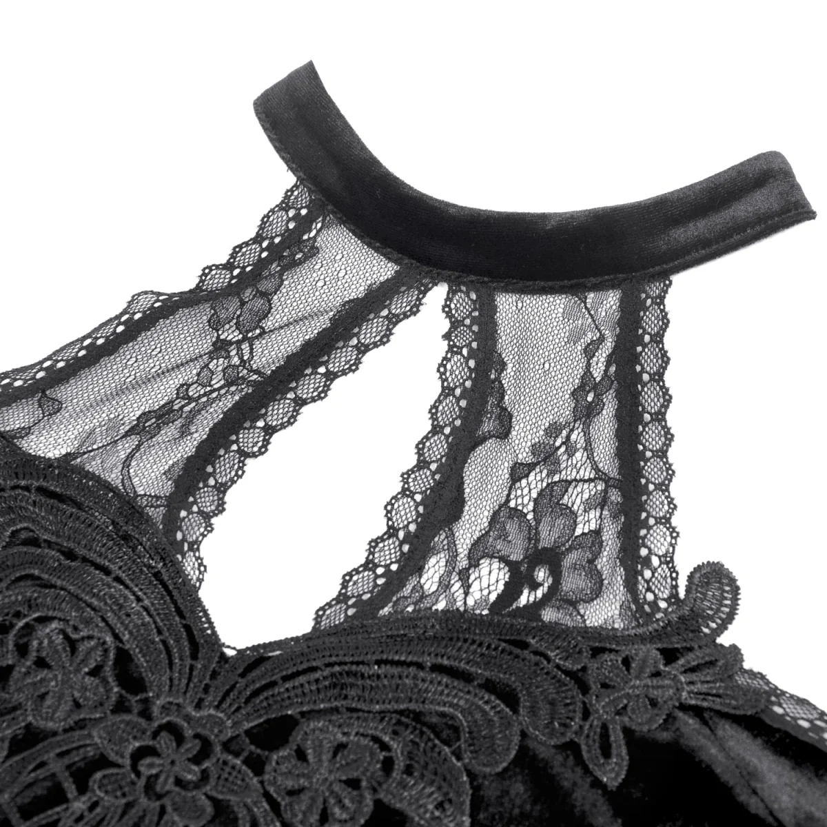 Top Gótico de Terciopelo con Encaje y Mangas Campana - Image 11