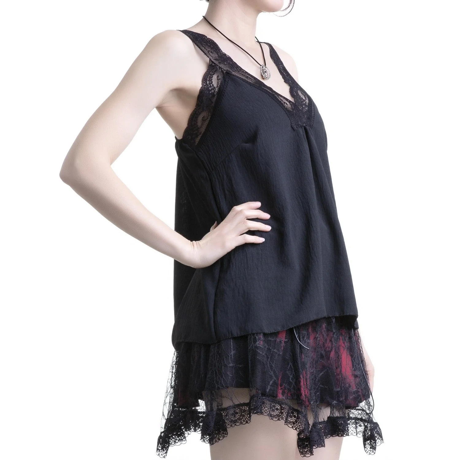 Camiseta con Tirantes de Encaje - Image 4