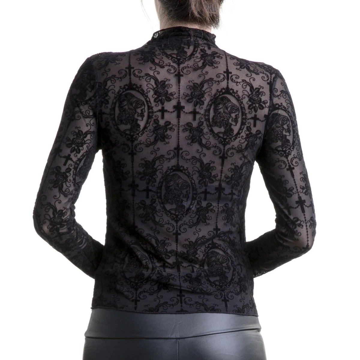 Camiseta Negra con Filigranas - Image 3