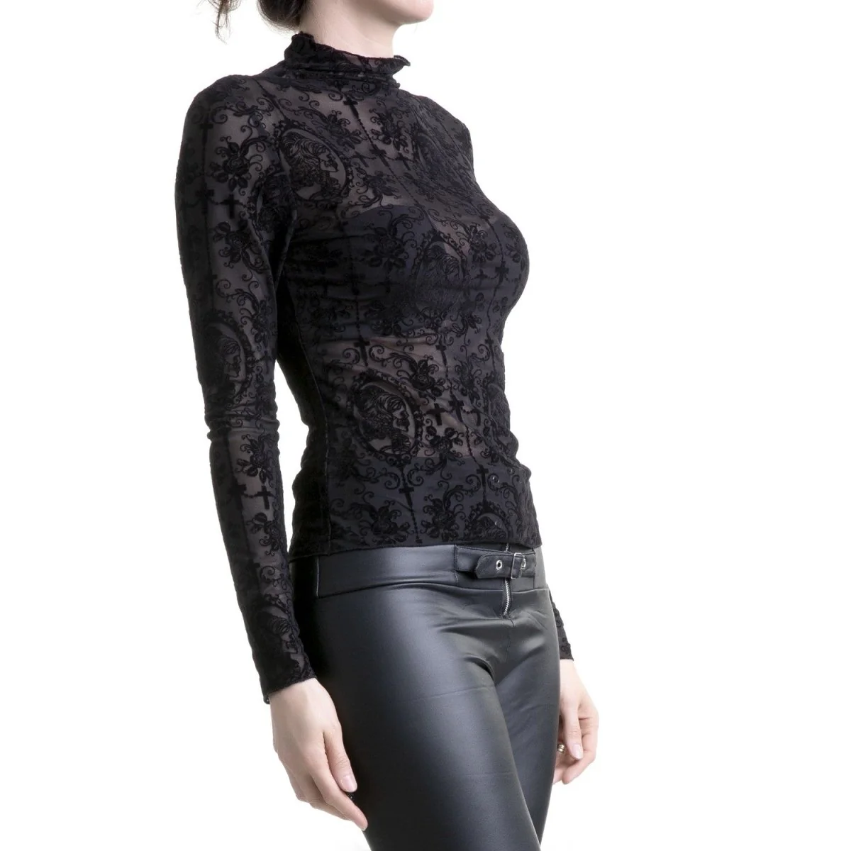 Camiseta Negra con Filigranas - Image 4