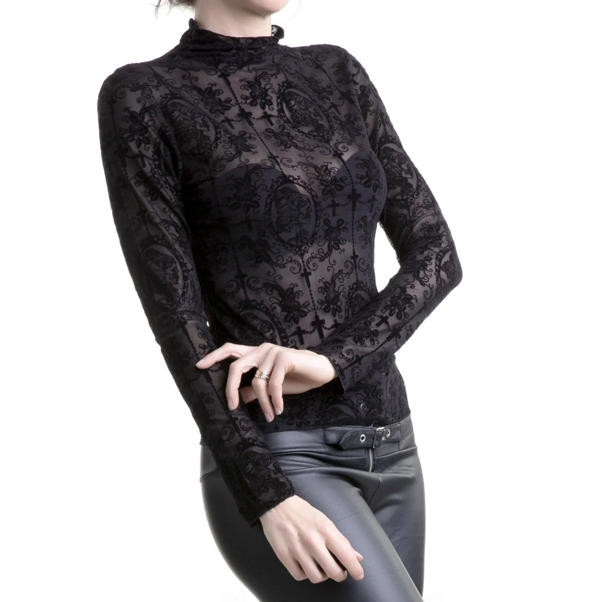 Camiseta Negra con Filigranas - Image 5