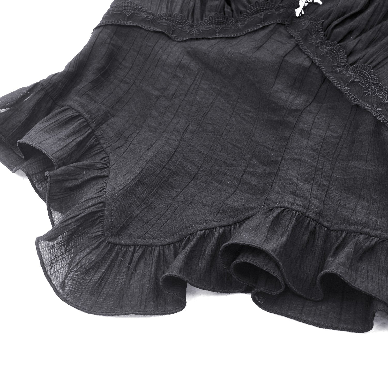 Blusa con Mangas de Campana, Encaje y Cruz - Image 8