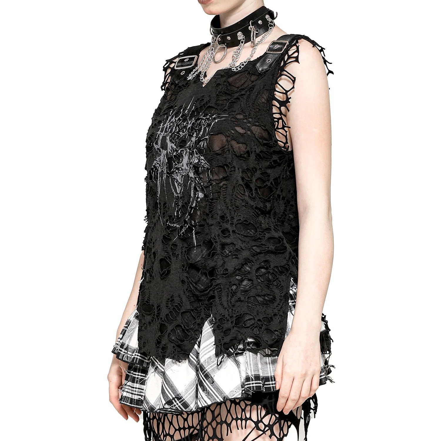Camiseta Rasgada  “Black Chaos” - Image 4