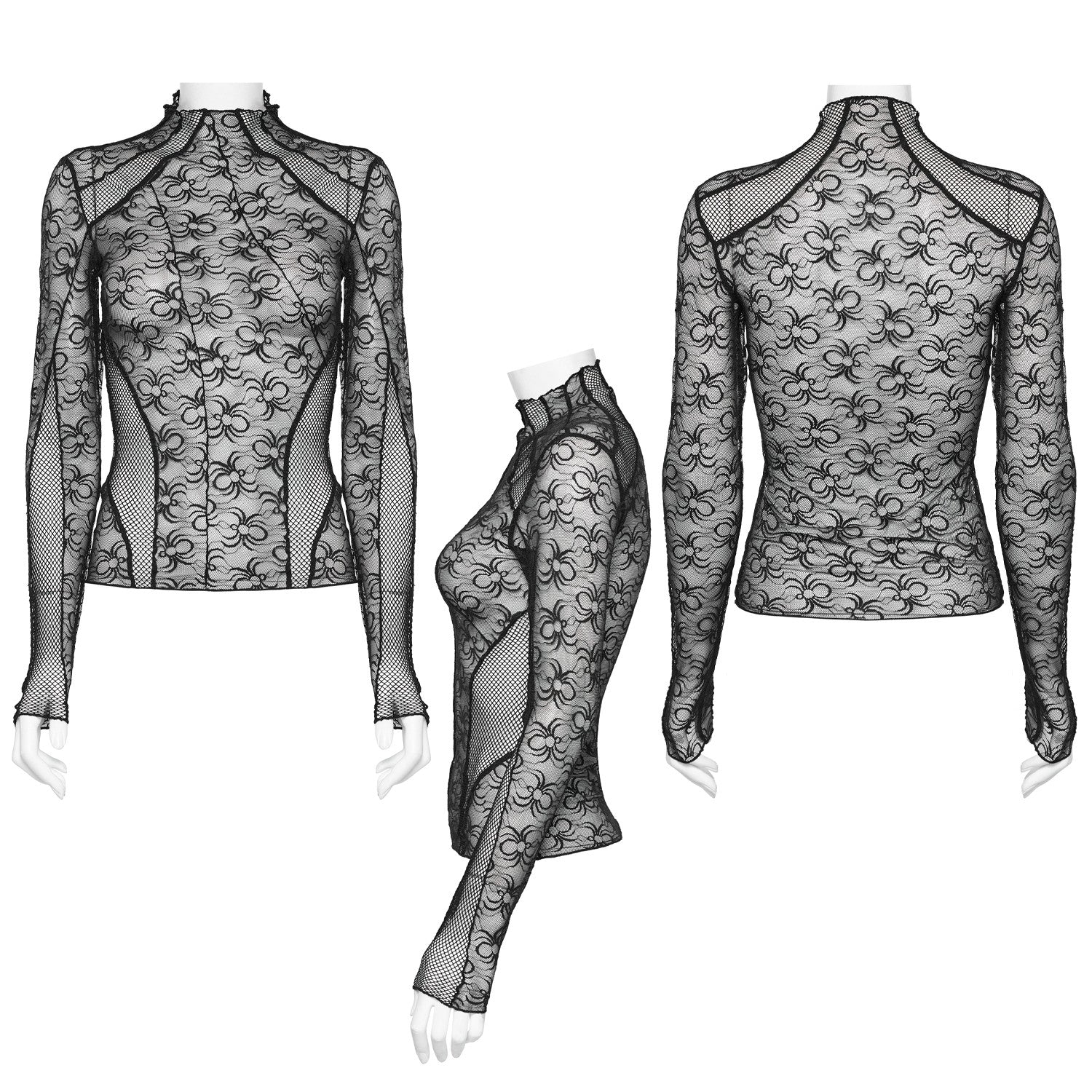 Camiseta Transparente con Arañas - Image 3