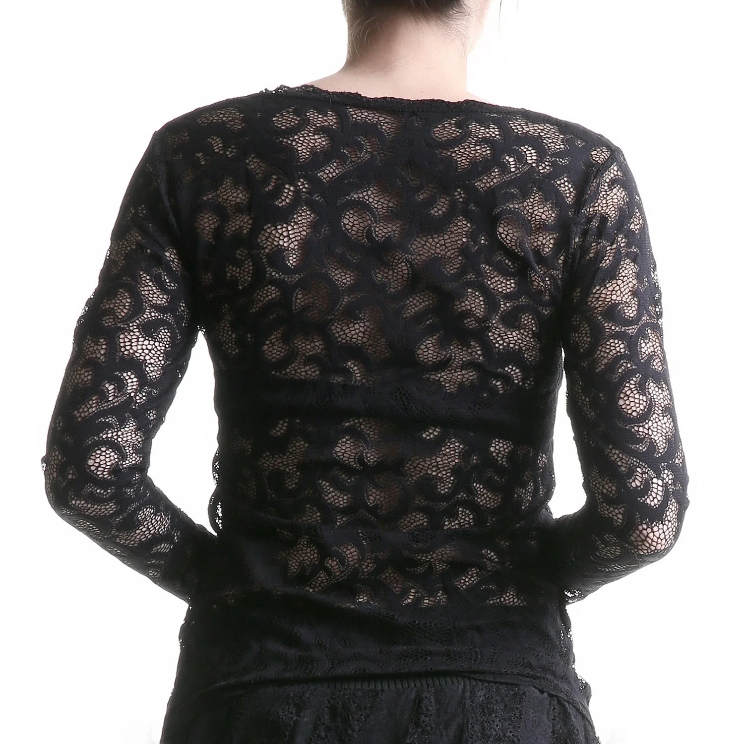 Camiseta Transparente de Encaje - Image 3