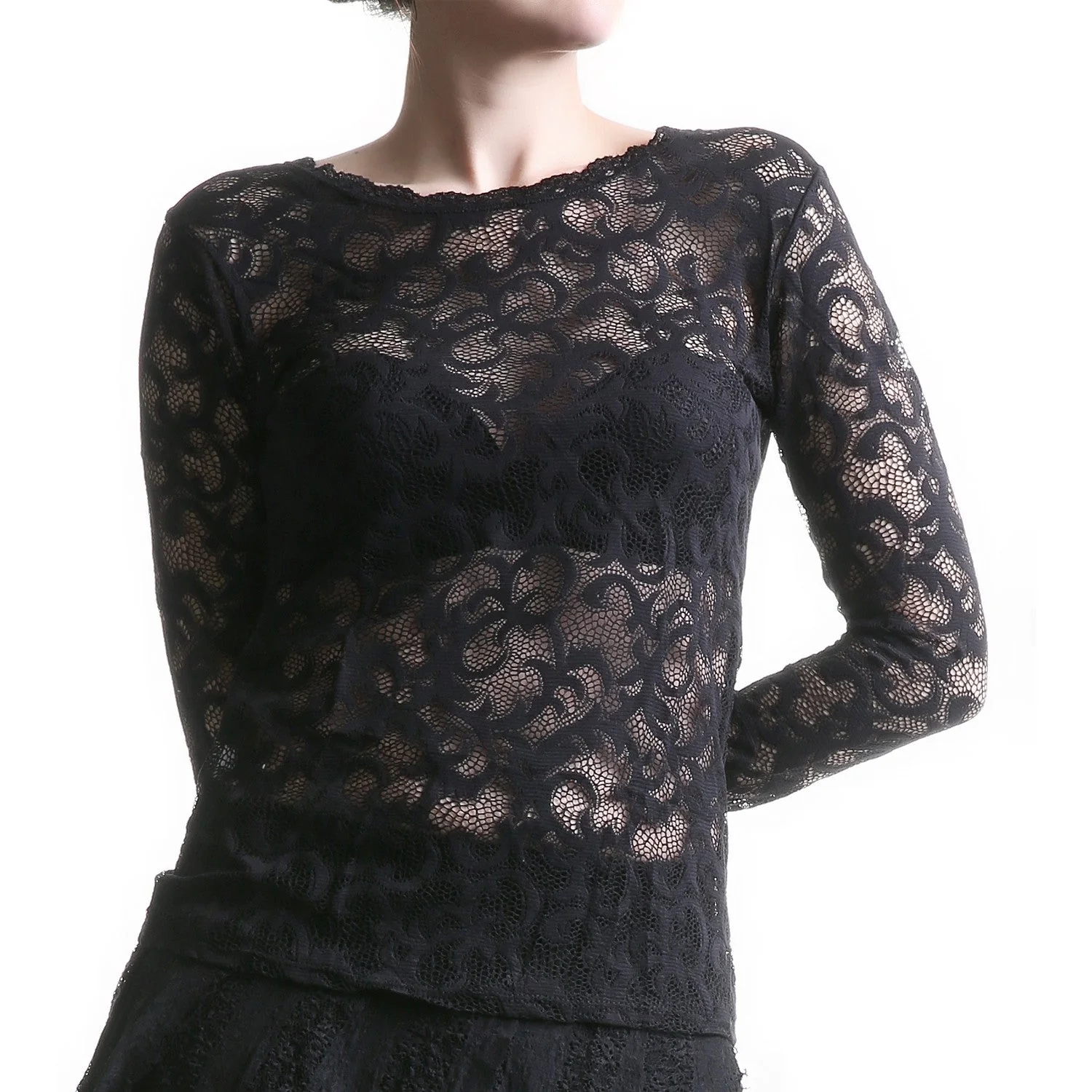 Camiseta Transparente de Encaje - Image 5