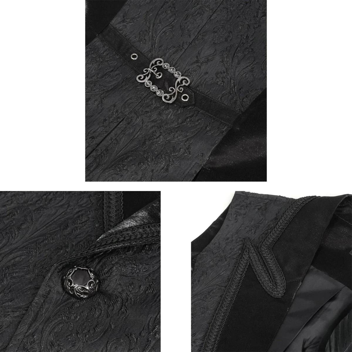 Chaleco Negro Elegante para Hombre - Image 6