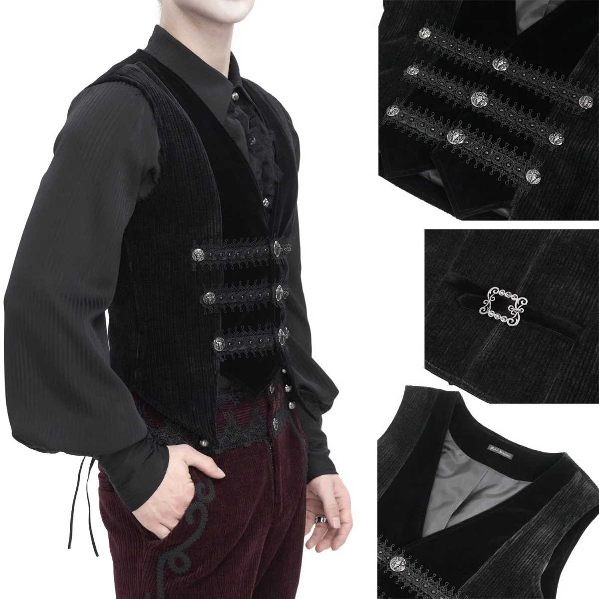 Chaleco Negro para Hombre - Image 4