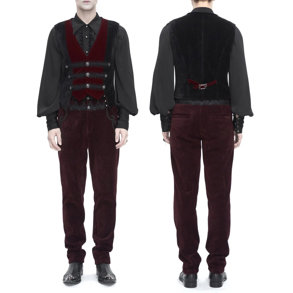 Chaleco Rojo y Negro para Hombre - Image 2