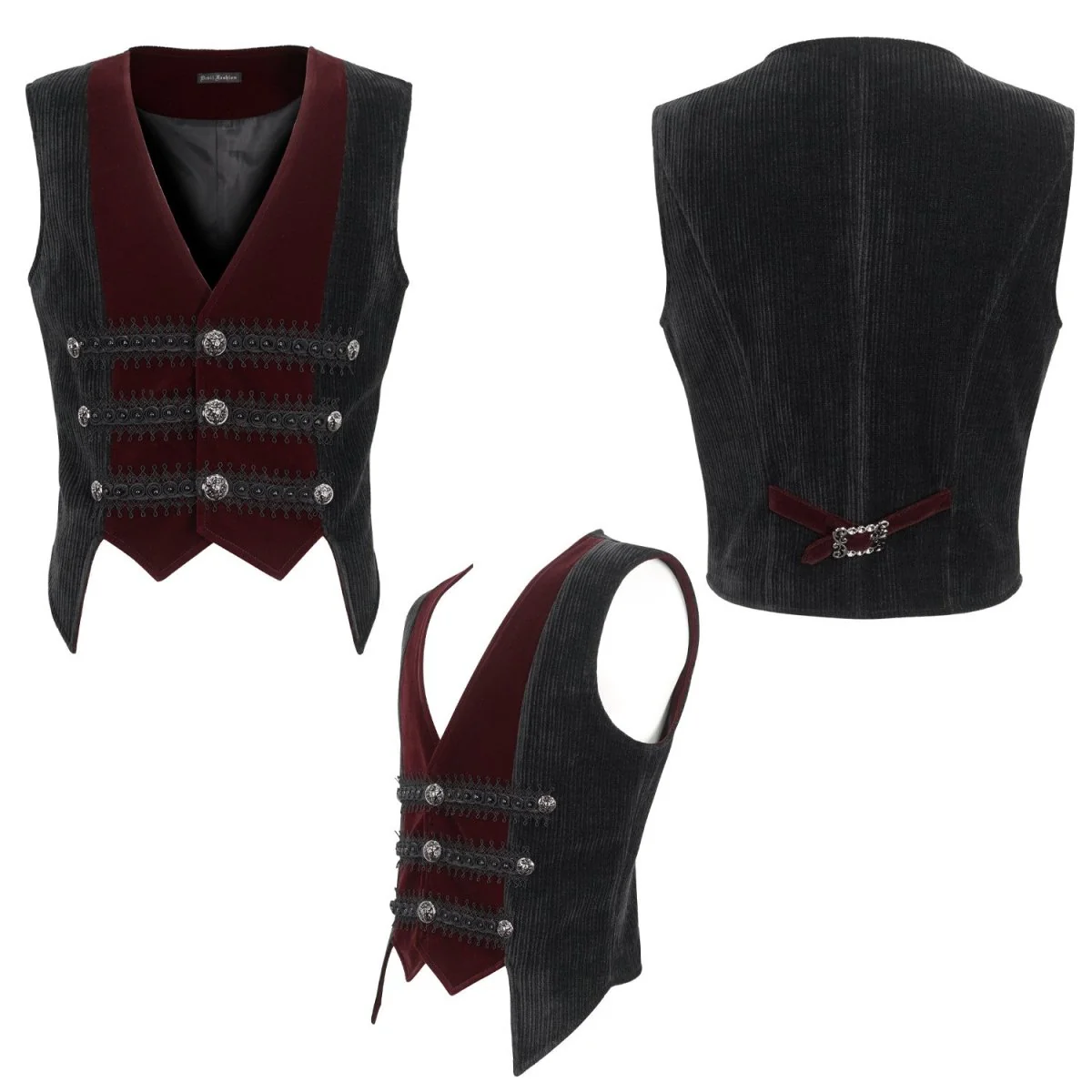 Chaleco Rojo y Negro para Hombre - Image 3