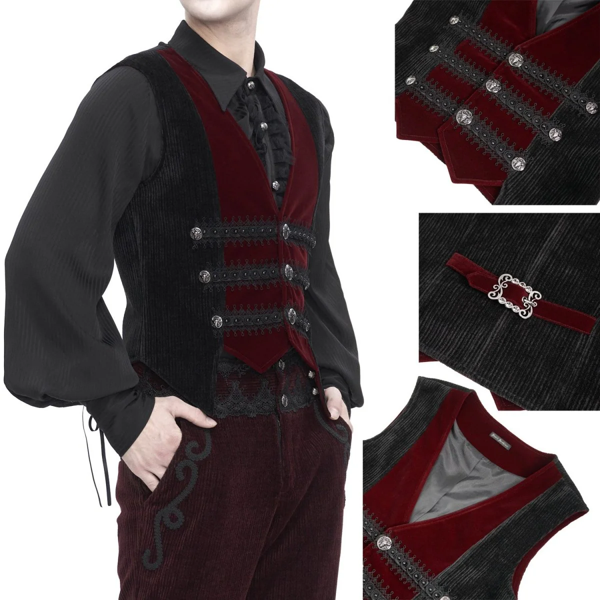 Chaleco Rojo y Negro para Hombre - Image 4