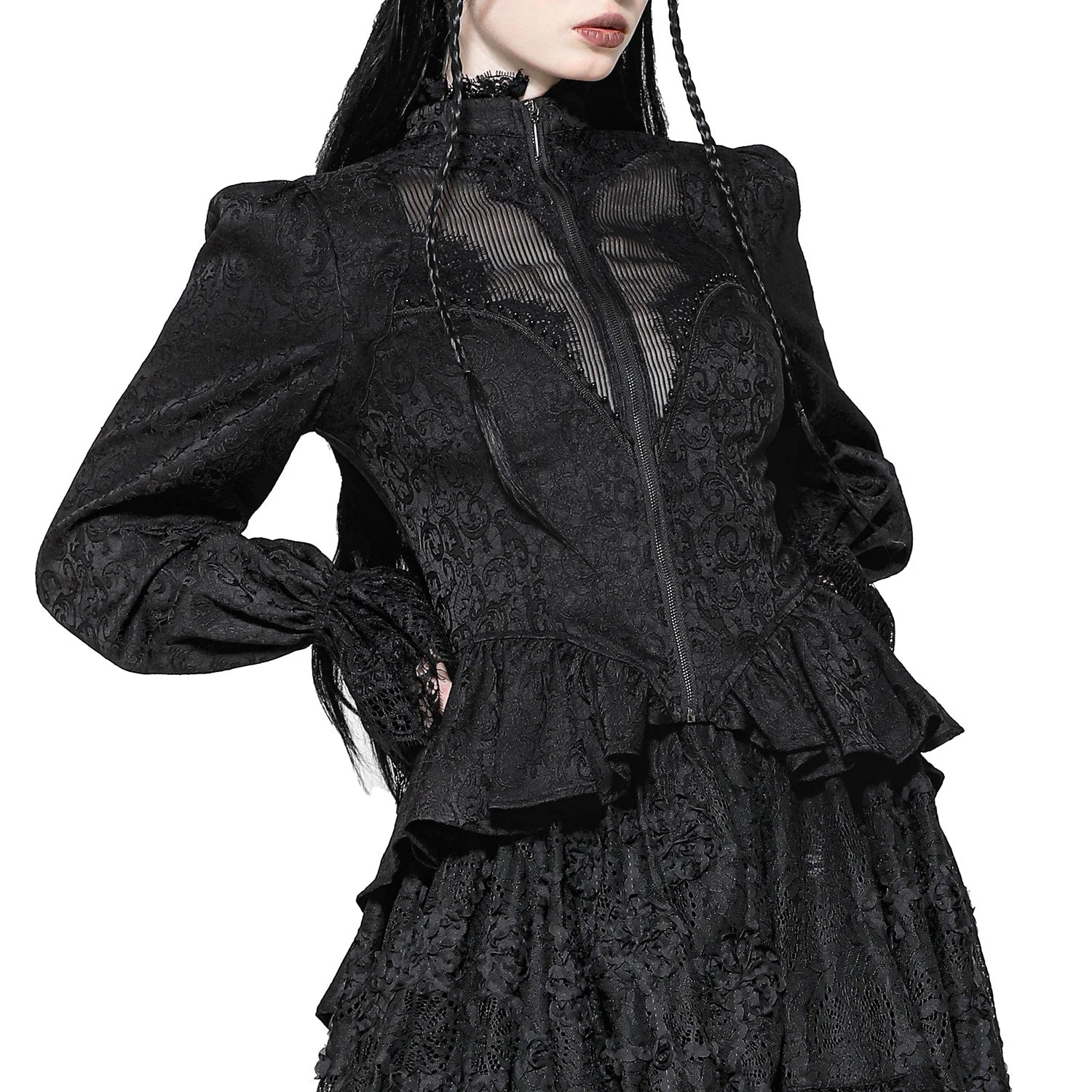 Chaqueta Gótica con Cola y Encaje  "Aradia" - Image 3