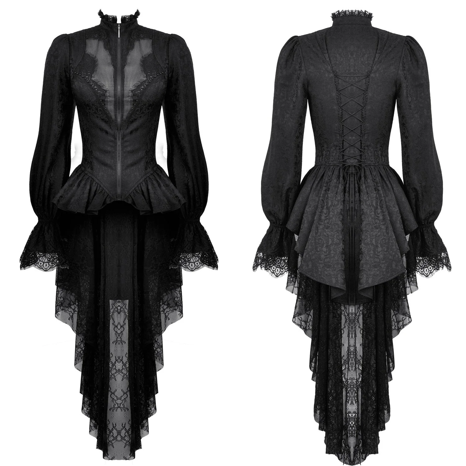 Chaqueta Gótica con Cola y Encaje  "Aradia" - Image 5