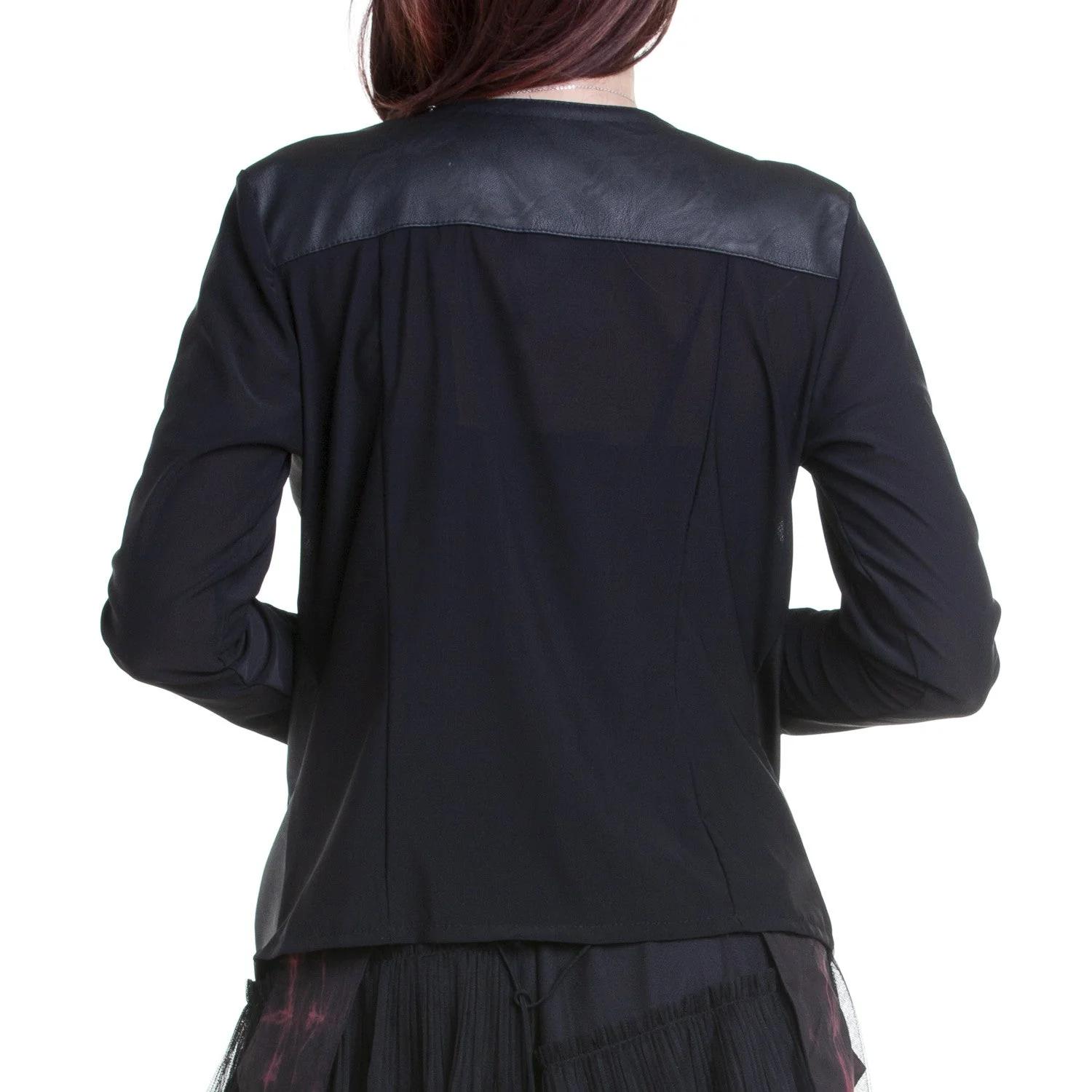 Chaqueta Abierta con Polipiel - Image 3