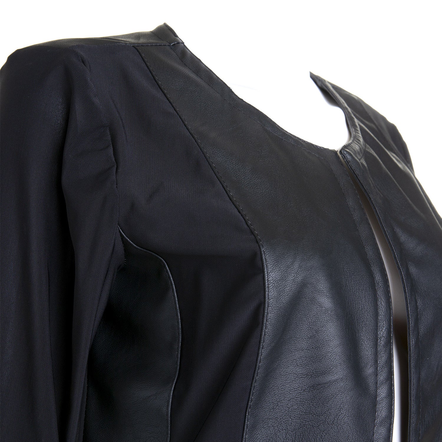 Chaqueta Abierta con Polipiel - Image 7