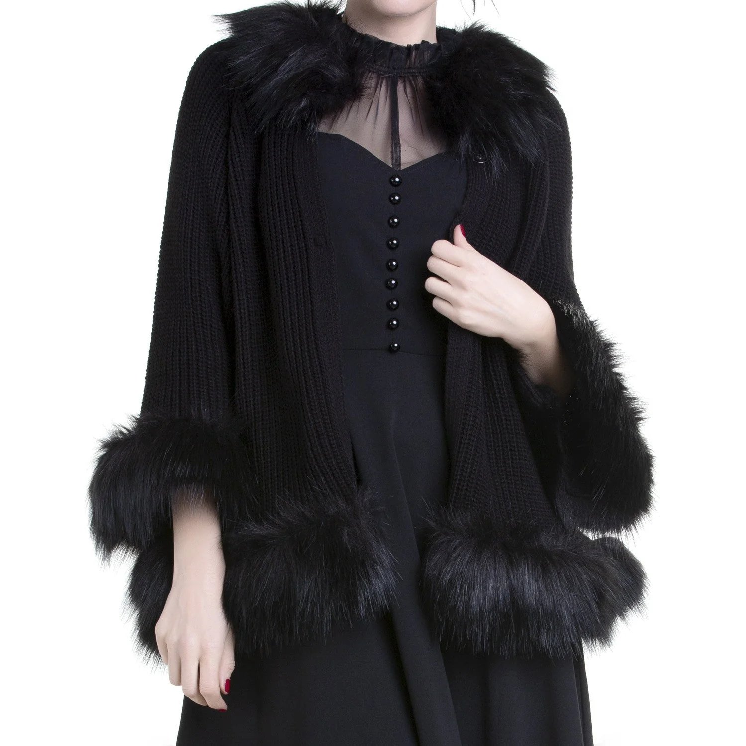 Chaqueta Negra Abierta - Image 4