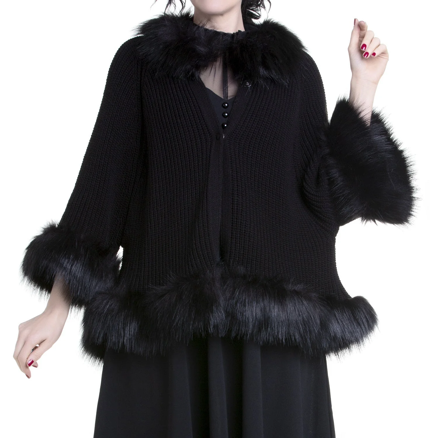 Chaqueta Negra Abierta - Image 5