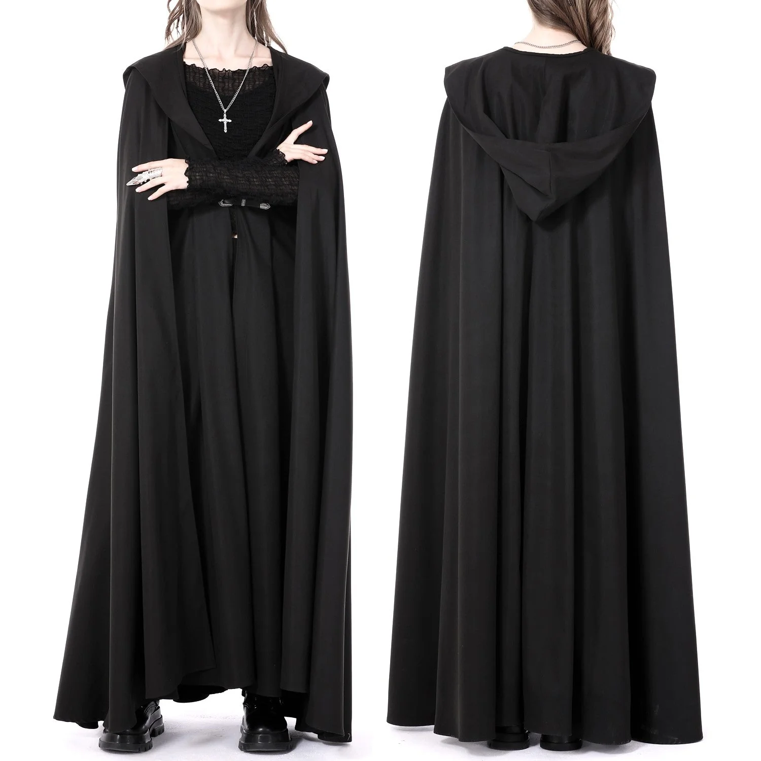 Chaqueta Larga con Capucha - Image 3