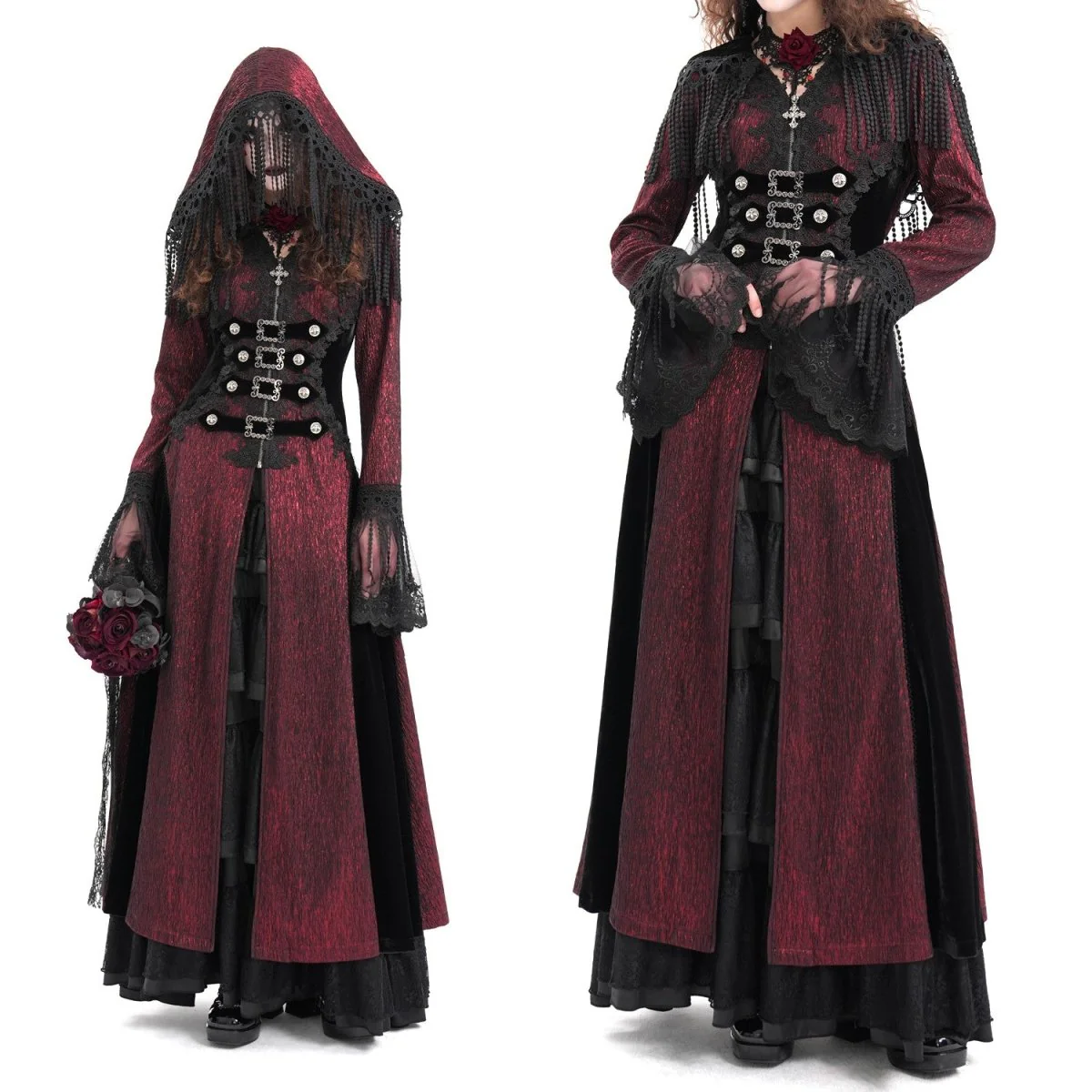 Chaqueta Roja con Flecos - Image 3