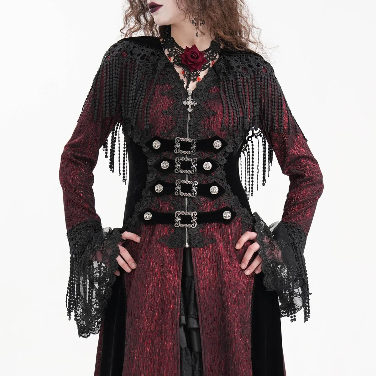 Chaqueta Roja con Flecos - Image 6