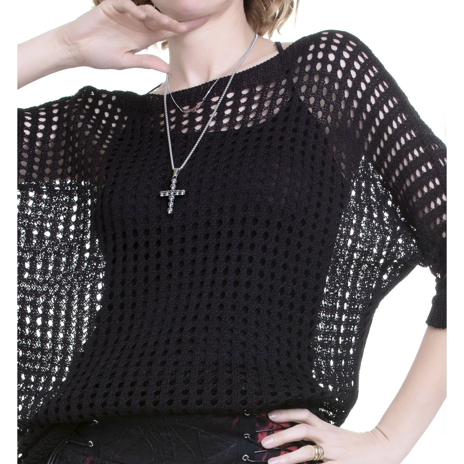 Collar con Cruz con Calaveras - Image 2