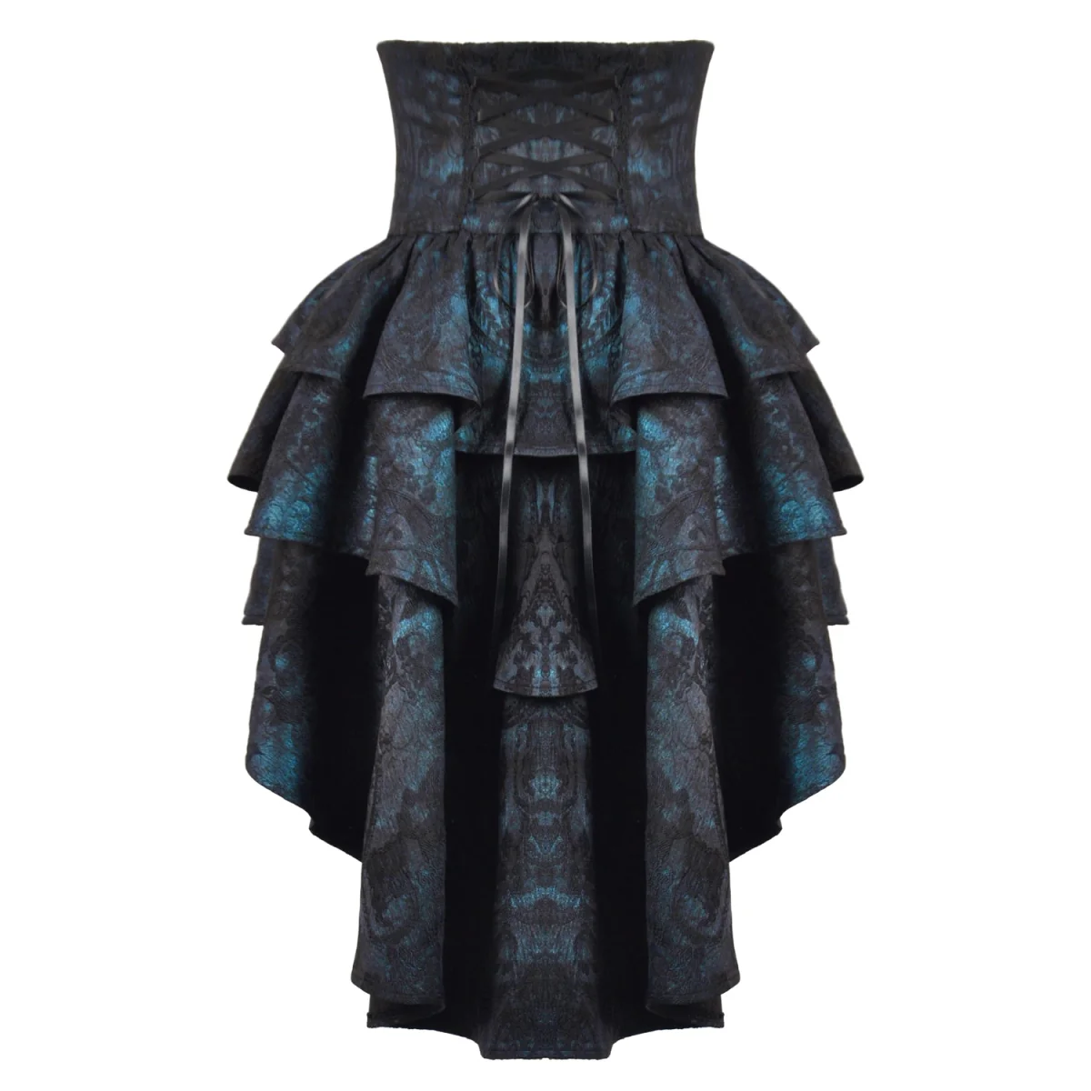 Sobrefalda Gótica con Cintura Corset y volantes - Image 8