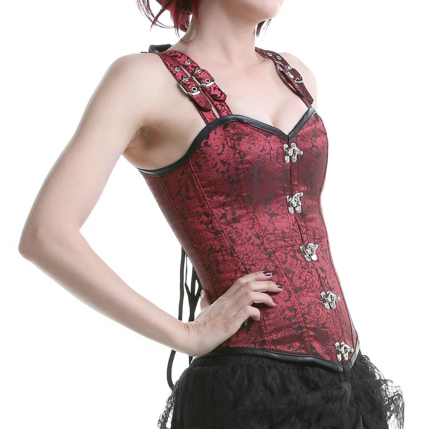 Corsé Rojo con Tirantes - Image 2