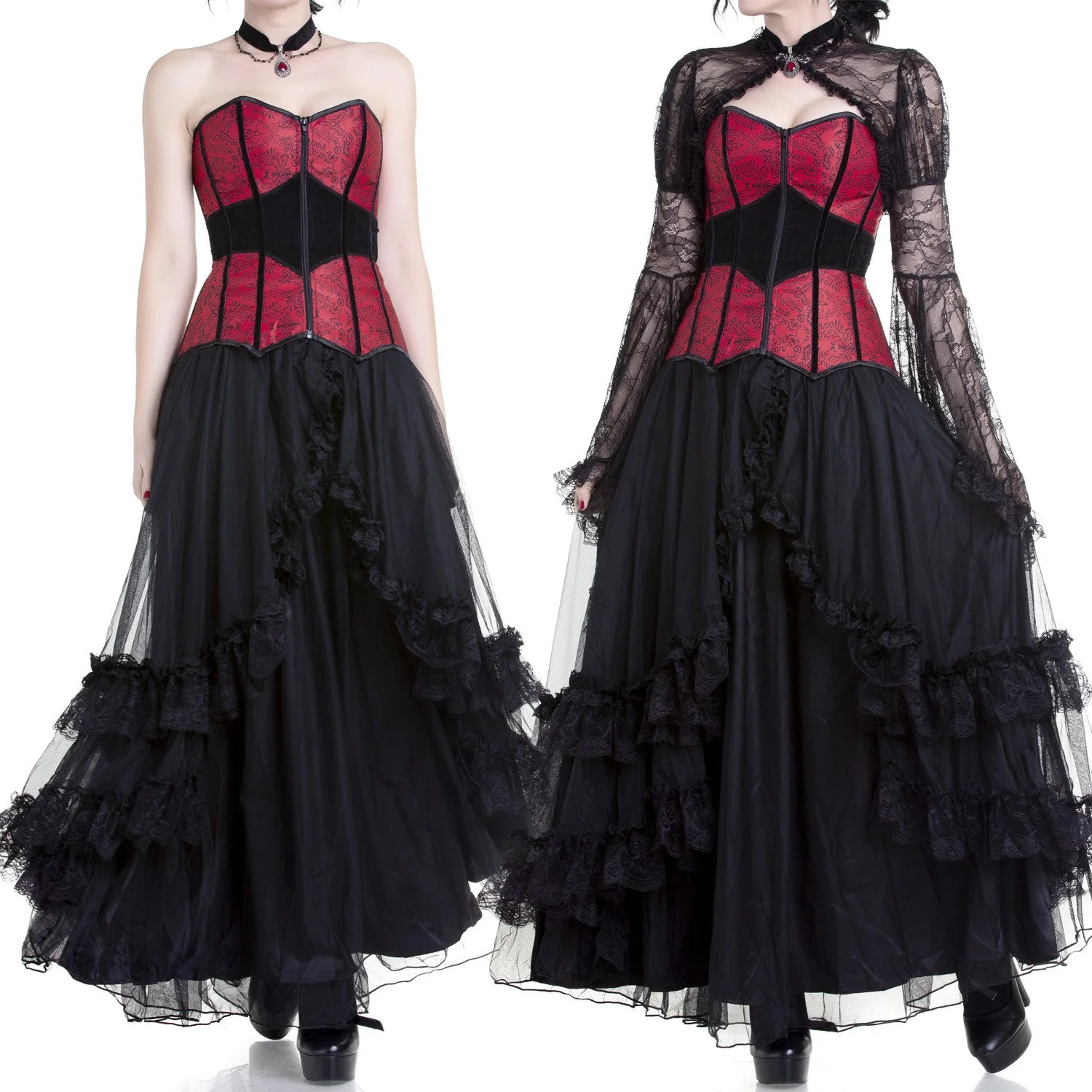 Corsé Rojo y Negro - Image 2