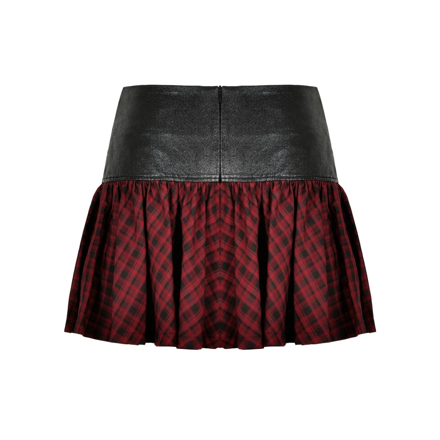 Falda con Tartán Rojo y Negro - Image 4