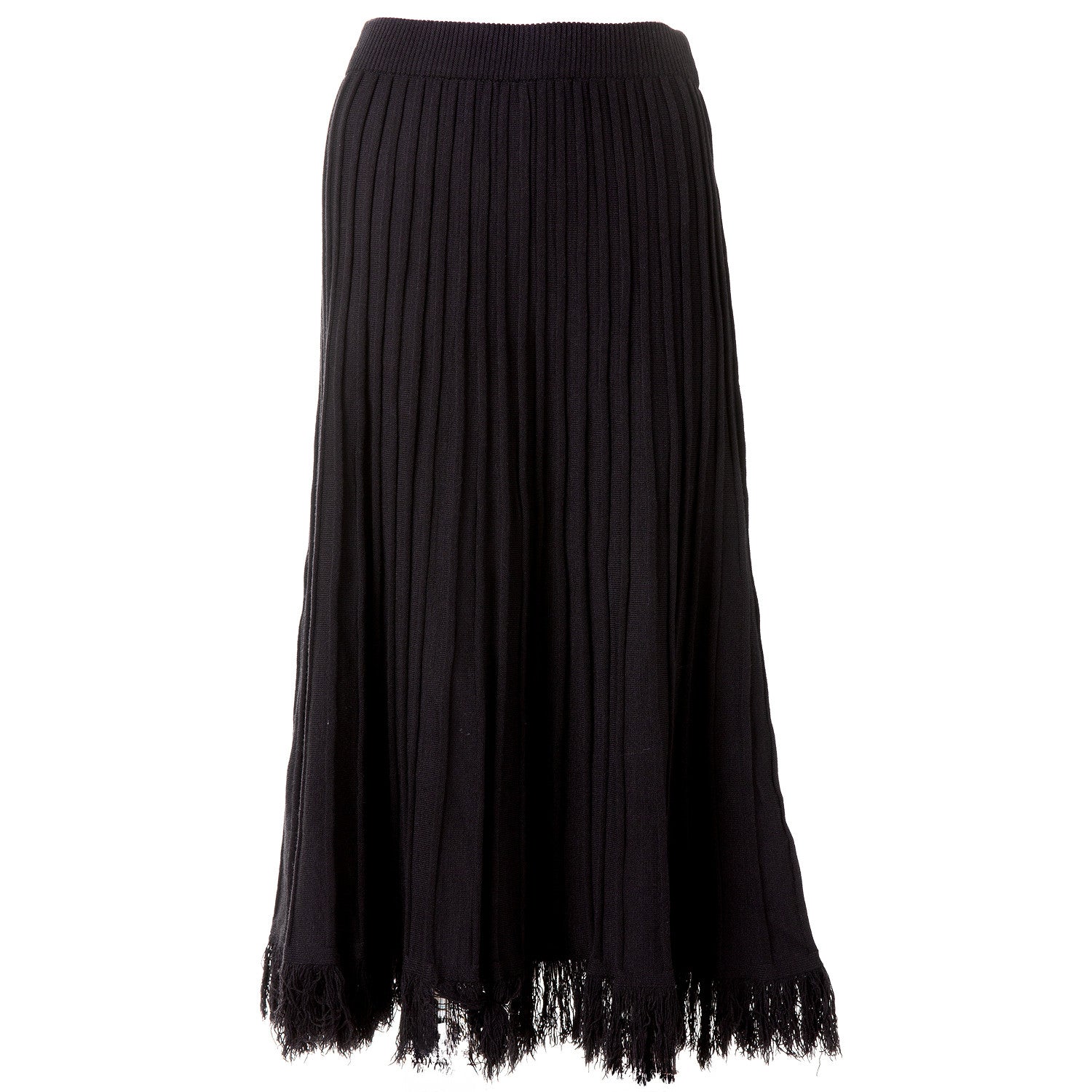 Falda de Punto "Lines" Negra Midi - Image 6